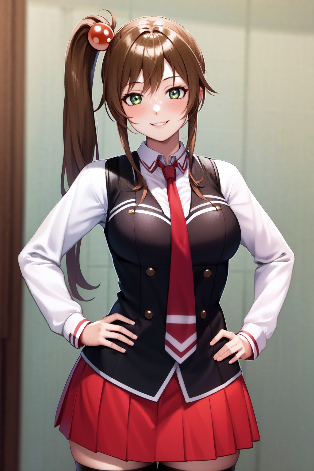 11547-2640988591-masterpiece, best quality, highres, 1girl kurumi imari, school uniform red skirt red necktie black thighhighs white shirt black.png